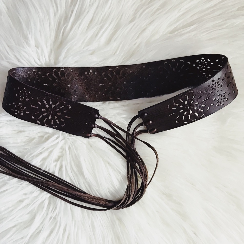 Leather Gypsy Fringe Belt